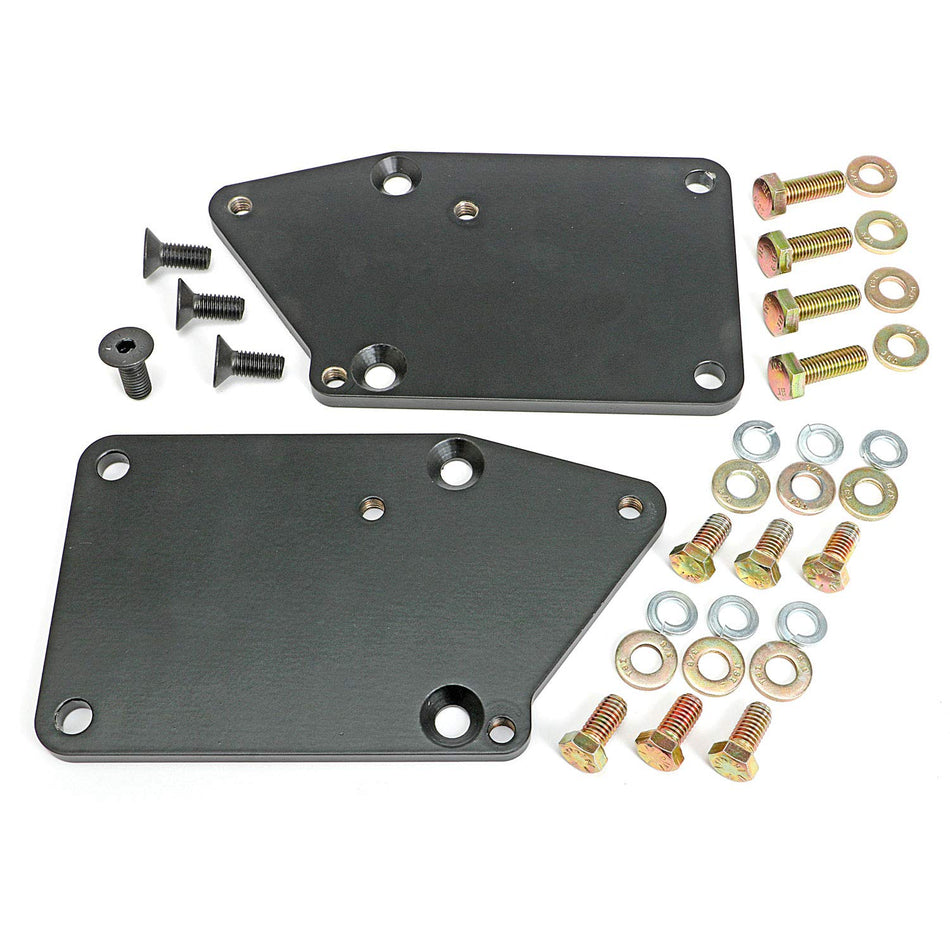 TRANS-DAPT PERFORMANCE - ENGINE SWAP CONVERSION PLATES; 5/8" REARWARD; LT (GEN5) INTO SB CHEVY CAR CHASSIS (4522)