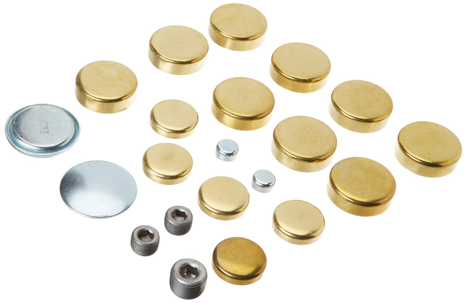 Milodon 34040 Brass Freeze Plug Kit For Small Block Chrysler 318/360