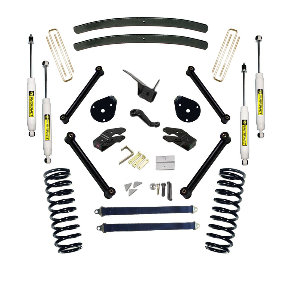 RealTruck SUPERLIFT SUSPENSION 5" Lift Kit for RAM 2500/3500 | Complete Lift Kit with Front & Rear Shadow Series Shocks and Radius Arms | K336 | Fits 2000-2002 Dodge RAM 2500 / 3500 Diesel Engine
