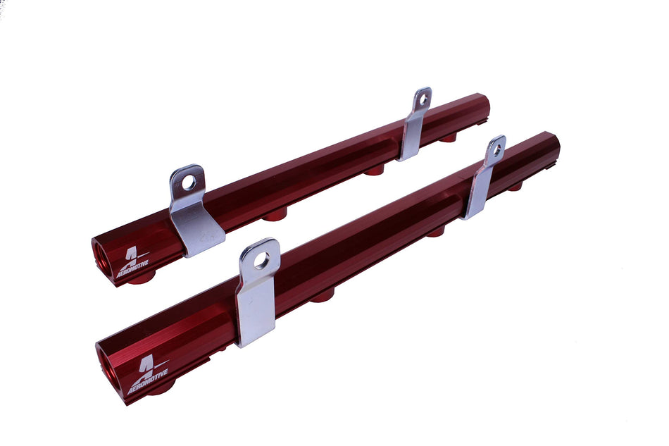 Aeromotive 14110 Billet Fuel Rails for 1999-2004 Ford 5.4L Lightning and Harley F-150, Red