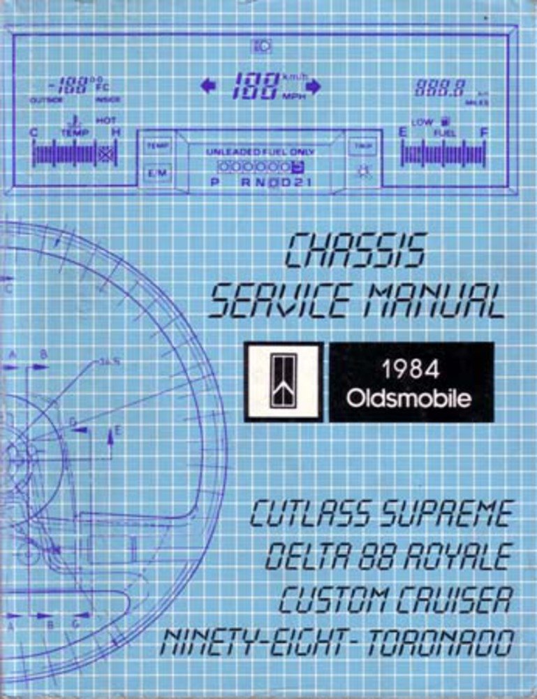 bishko automotive literature 1984 Cutlass Custom Cruiser 88 98 Toronado Shop Service Repair Manual Book OEM