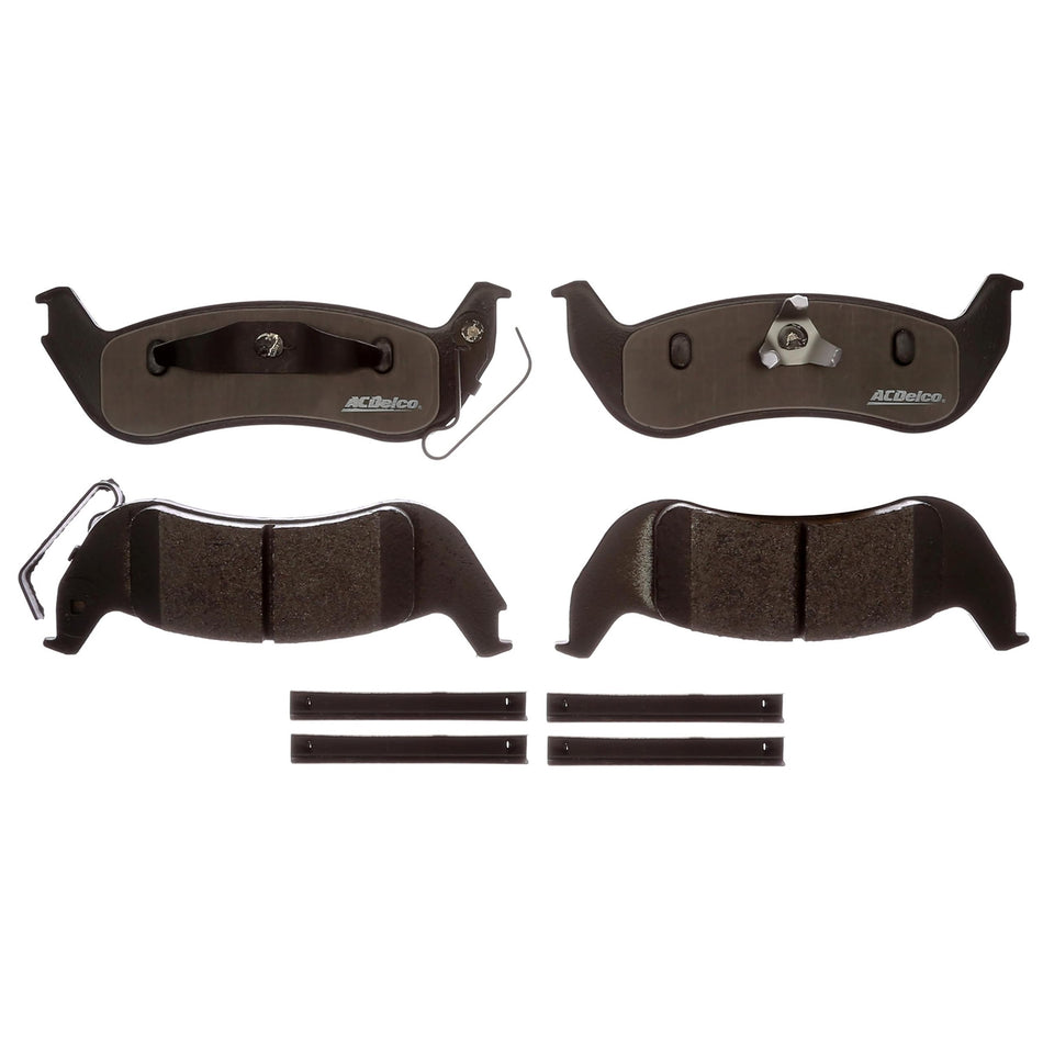 ACDelco Gold 17D1040AMHPVF1 Enhanced Performance Semi-Metallic Rear Disc Brake Pad Set (Police)