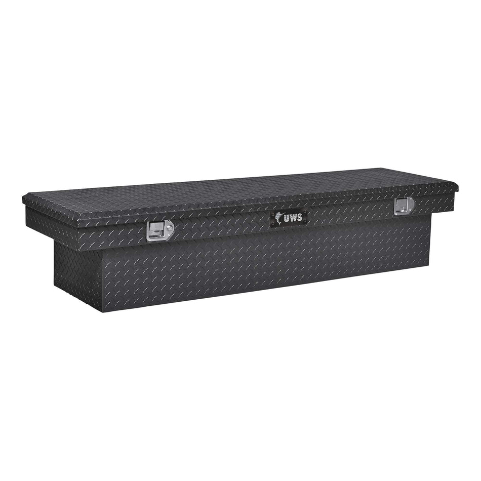 UWS EC10572 72-Inch Gloss Black Heavy-Wall Aluminum Truck Tool Box, RigidCore Lid