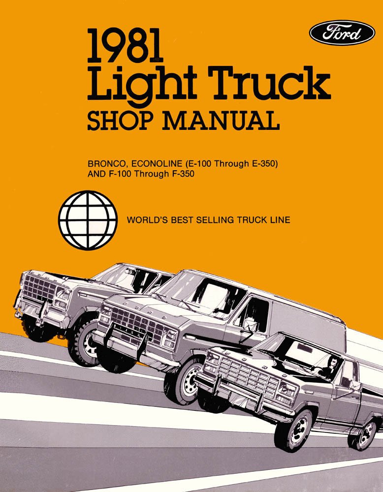 bishko automotive literature 1981 Ford Truck Bronco Econoline Shop Service Repair Manual Book OEM Guide