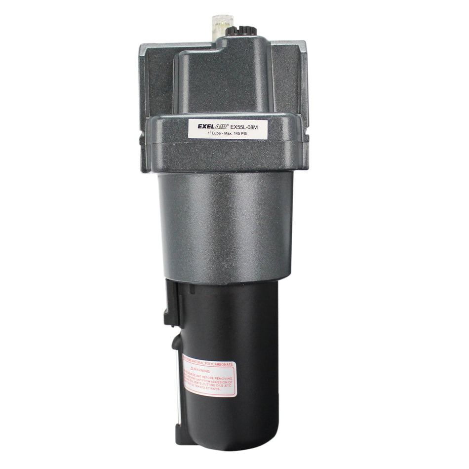 EXELAIR by Milton FRL (High Flow) Air Lubricator - 1" NPT - Metal Bowl (EX55L-08M)