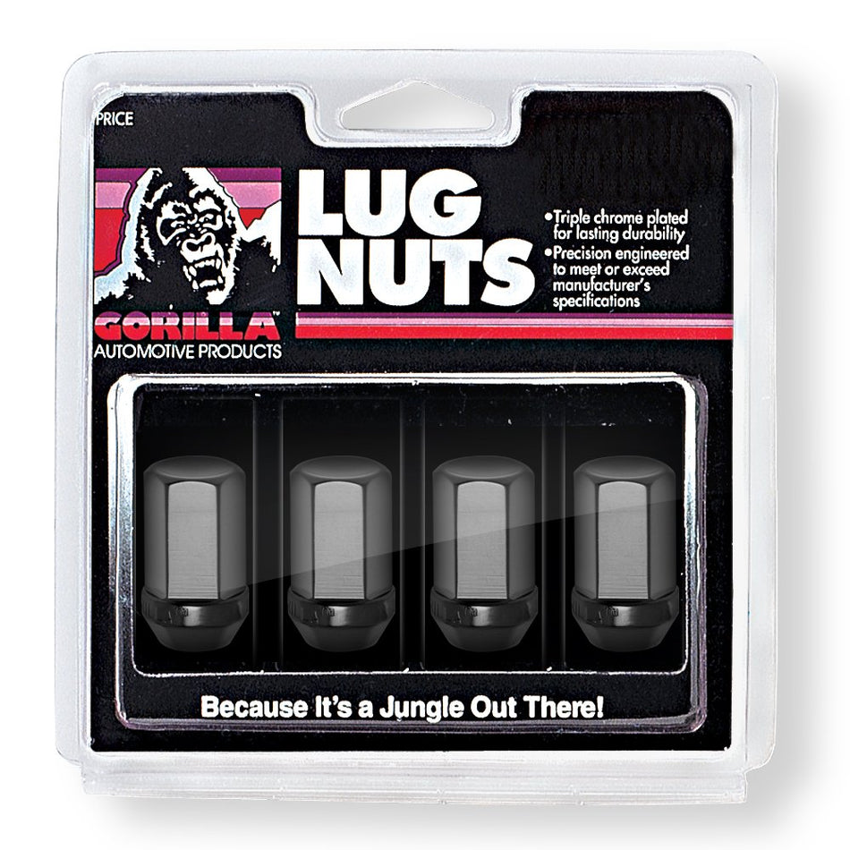 Gorilla Automotive 44137BK Closed End Aluminum Racing Lug Nuts-Black (12mm x 1.50 Thread Size)