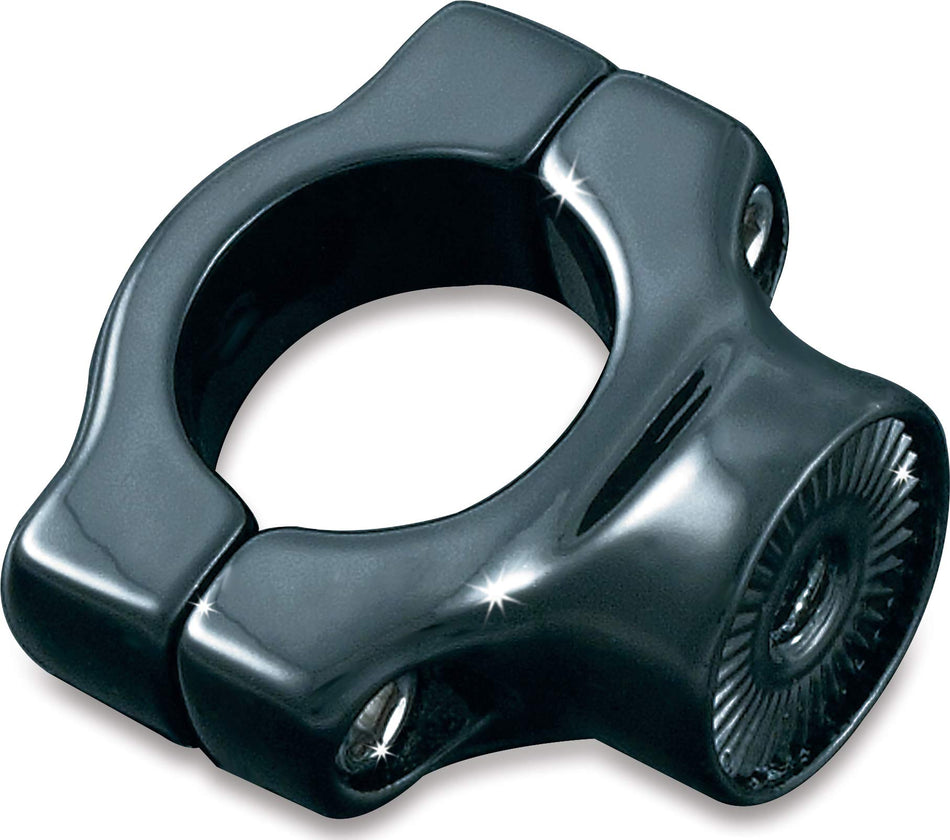 Kuryakyn 3116 Motorcycle Accessory: Side Mount License Plate Holder Clamp for 1986-2017 Harley-Davidson Softail Motorcycles without Swingarm Covers or 1-1/8 Diameter Tubing, Gloss Black