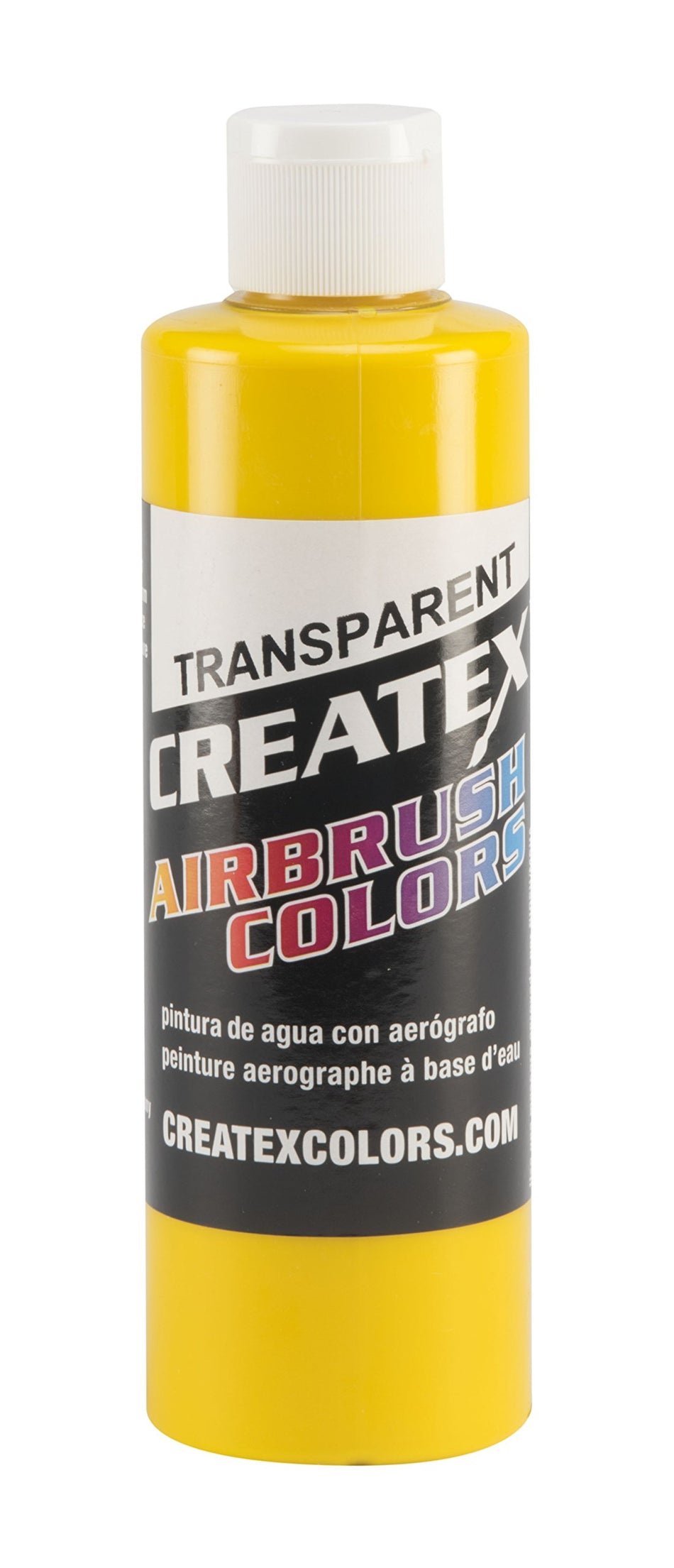 Createx Colors 5114-08 Paint for Airbrush, 8 oz, Transparent Brite Yellow