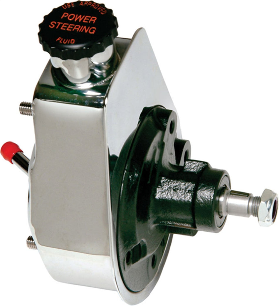 Borgeson 800313 Chrome Rebuilt Saginaw Power Steering Pump