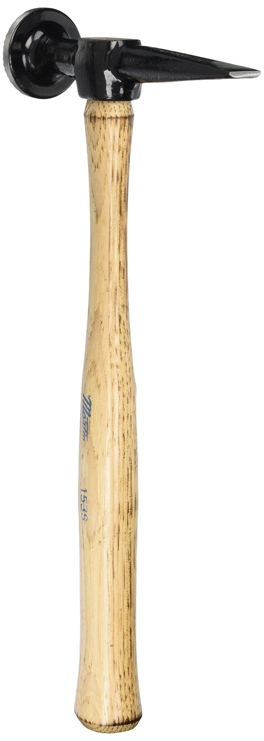 Martin 153S Cross Chisel Shrinking Hammer, Wood handle, Flat Round face 1 9/16 , Chisel 3 , Weight .85 pounds