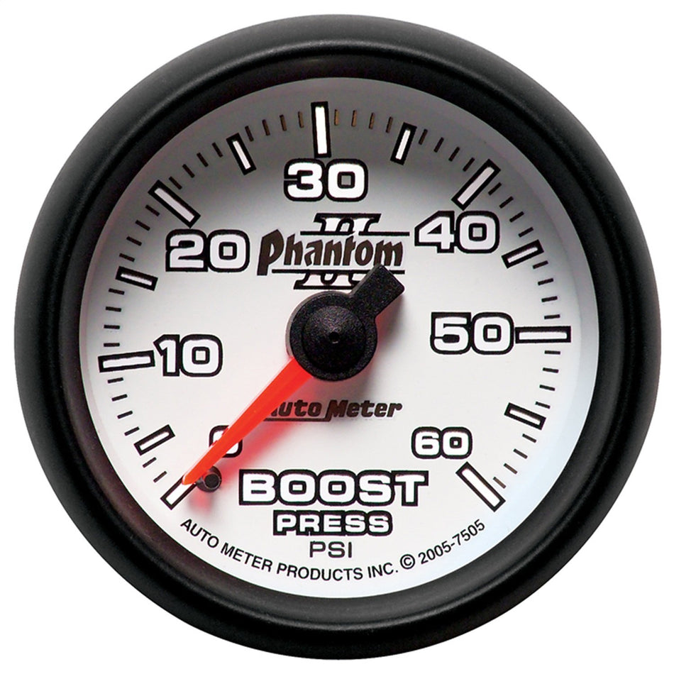 Auto Meter 7505 Phantom II Mechanical Boost Gauge