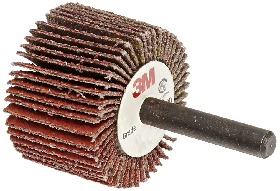 3M Cubitron 747D Coated Ceramic Flap Wheel - 60 Grit - 1 in Face Width - 1 1/2 in Dia - 30000 Max RPM - 80762 [PRICE is per WHEEL]