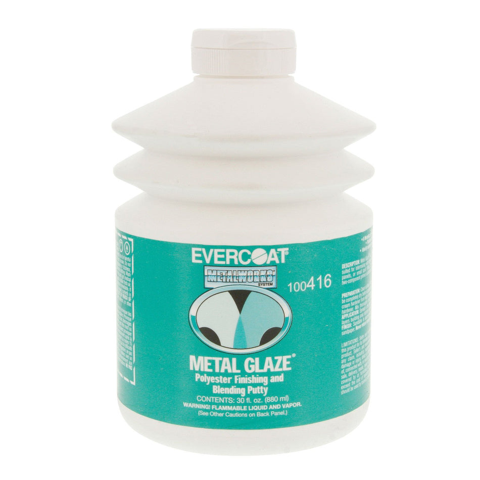 Metal Glaze Polyester Finishing & Blending Putty, 30 oz Pump