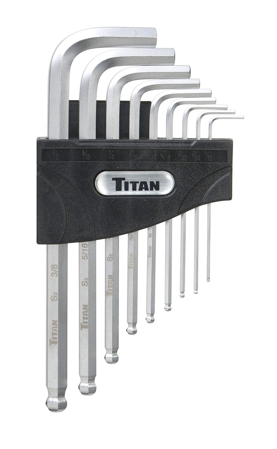 Titan 12735 9 Piece SAE Detent Ball Hex Key Set
