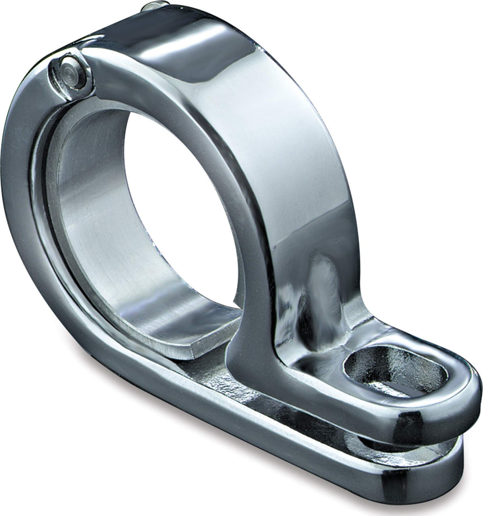 Kuryakyn 4023 Motorcycle Lighting Hardware Component: P-Clamp with 5/16 Mounting Hole, Universal Fit for 1-1/8 or 1-1/4 Diameter Engine Guards/Tubing, Gloss Black, Pack of 1