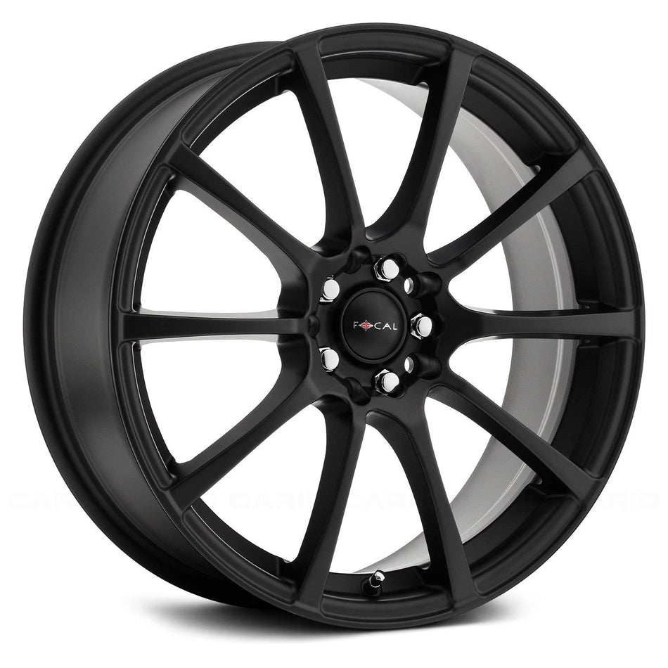 Focal 448SB F-20 Satin Black with Satin Clear-Coat Wheel with Painted Finish (18 x 8. inches /5 x 108 mm, 40 mm Offset)