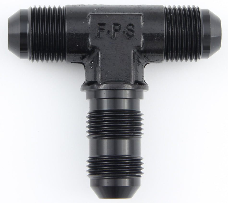 Fragola 483408-BL Black Size (-8) Bulkhead Tee Fitting