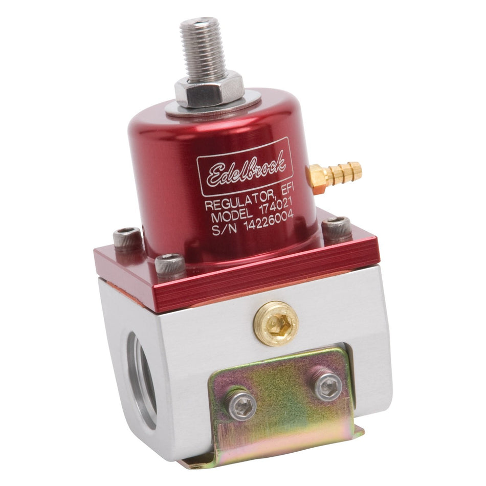 Edelbrock 174021 Fuel Pressure RegulatorEFI Style 35-90psi Red