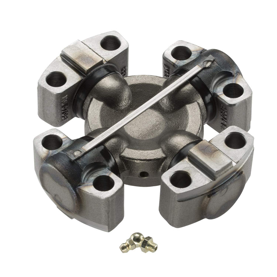 MOOG 927 Greaseable Premium Universal Joint for Allis-Chalmers, Austin-Western, Case, Cat, Clark, Deere, Eaton, Fiat-Allis, IH, JCB, Kawasaki, Komatsu, Massey-Ferguson, Michigan, Tadano, Terex, Volvo & Wabco (7C - 4 HWD)