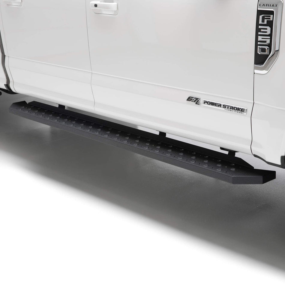 ARIES 2055519 RidgeStep Black Steel 6-1/2 x 91-Inch Truck Running Boards, Select Ford F-150, F-250, F-350, F-450, F-550 Super Duty Crew Cab