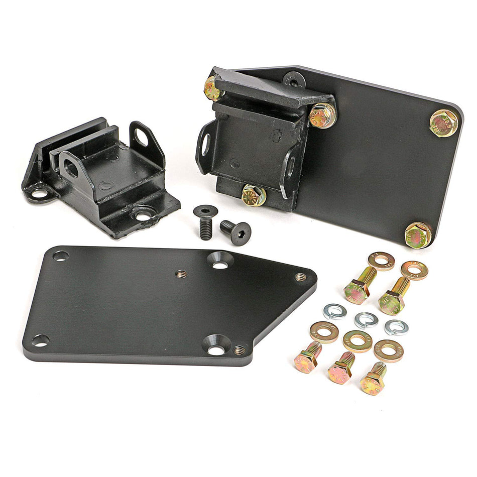 TRANS-DAPT PERFORMANCE - ENGINE SWAP KIT; LT (GEN5) INTO SB CHEVY CAR CHASSIS; 5/8" REARWARD; RUBBER PADS (4523)