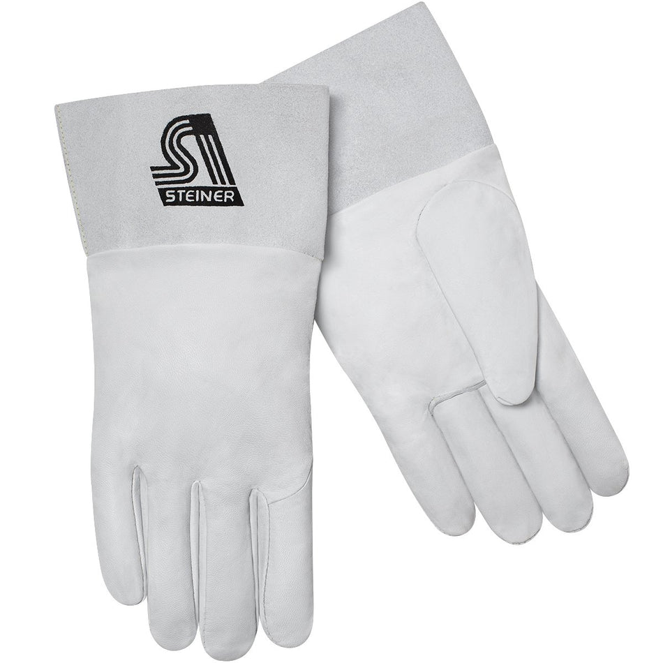 Steiner 0229-XS TIG Gloves, Grain Goatskin Unlined 3-Inch Cuff, Extra Small