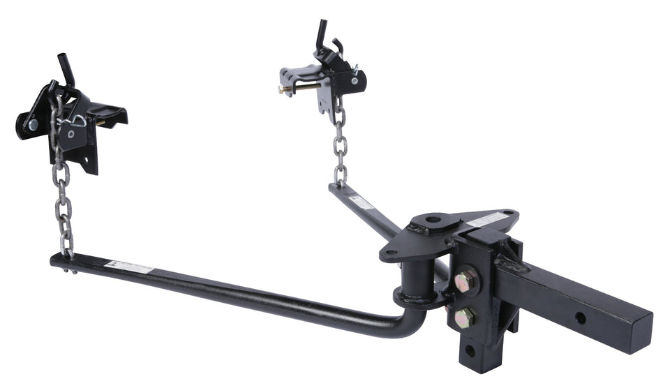 Husky Towing Products 31425 Round Bar Weight Distribution Hitch with Shank Assembly - (1001 lb. to 1400 lb. Tongue Weight Capacity)