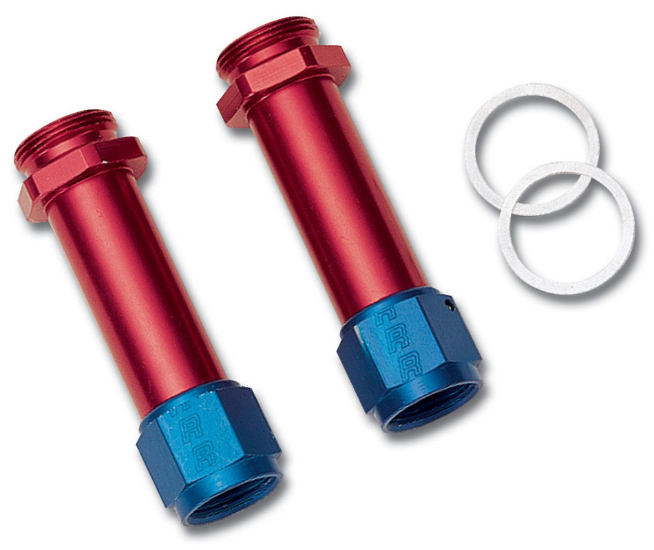 Edelbrock/Russell 640750-8 AN Carburetor Inlet Adapter Fitting - Pair