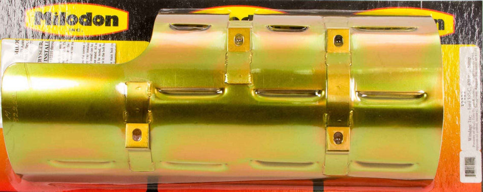 Milodon 32222 Gold Zinc Plated Louver Designed Rear Sump Windage Tray for Ford Cleveland 351