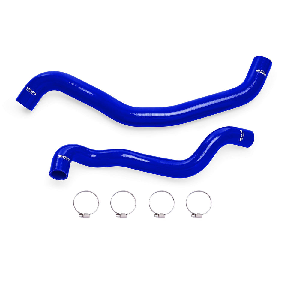Mishimoto MMHOSE-FV8-04BL Silicone Radiator Hose Kit Compatible With Ford F-150 V8 2004-2008 Blue