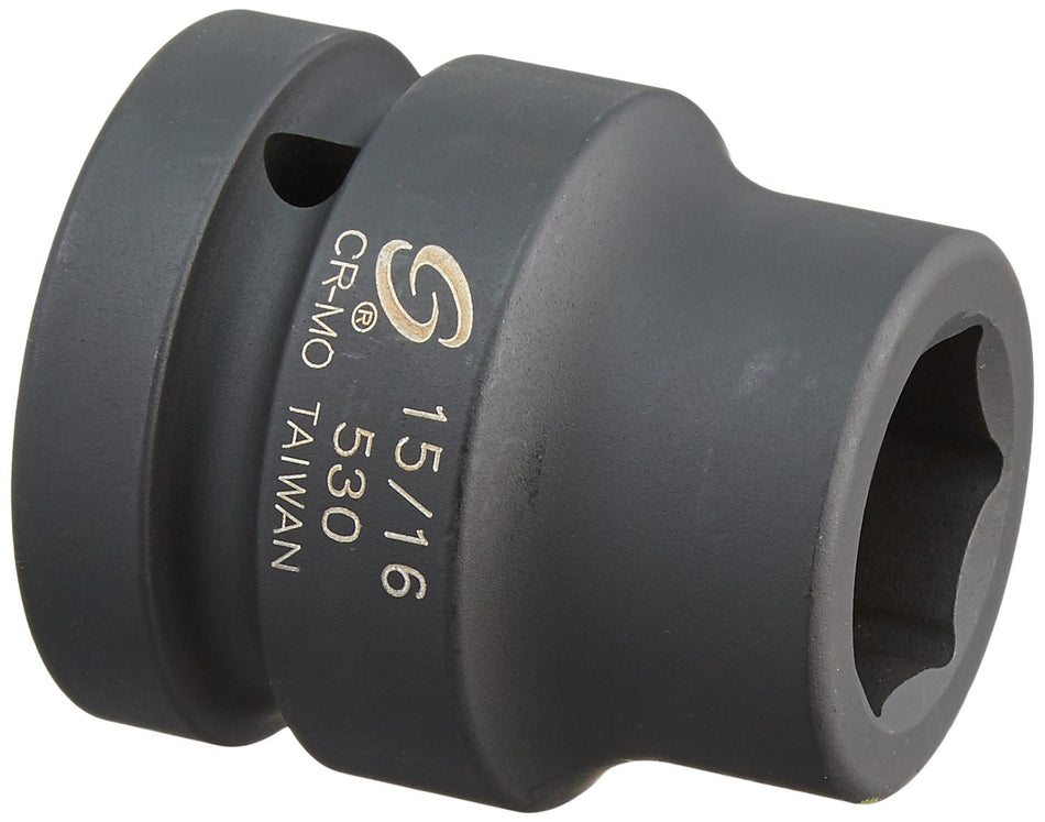Sunex 530 1 Drive Standard 6 Point Impact Socket 15/16