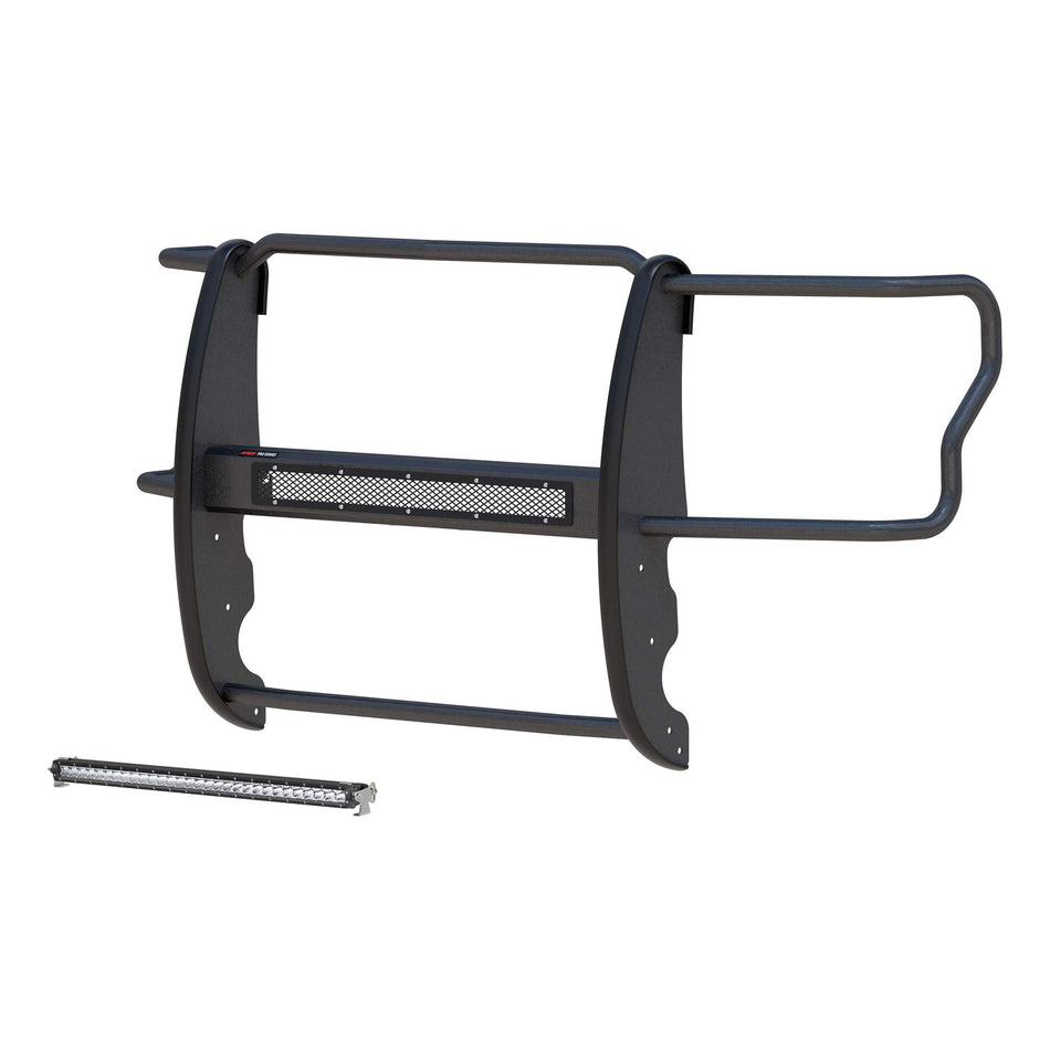 ARIES 2170014 Pro Series Black Steel Grille Guard with Light Bar, Select Ford F-250, F-350, F-450, F-550 Super Duty