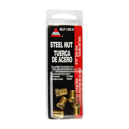 3/16'X 3/16' Steel Nut - BLF12C5