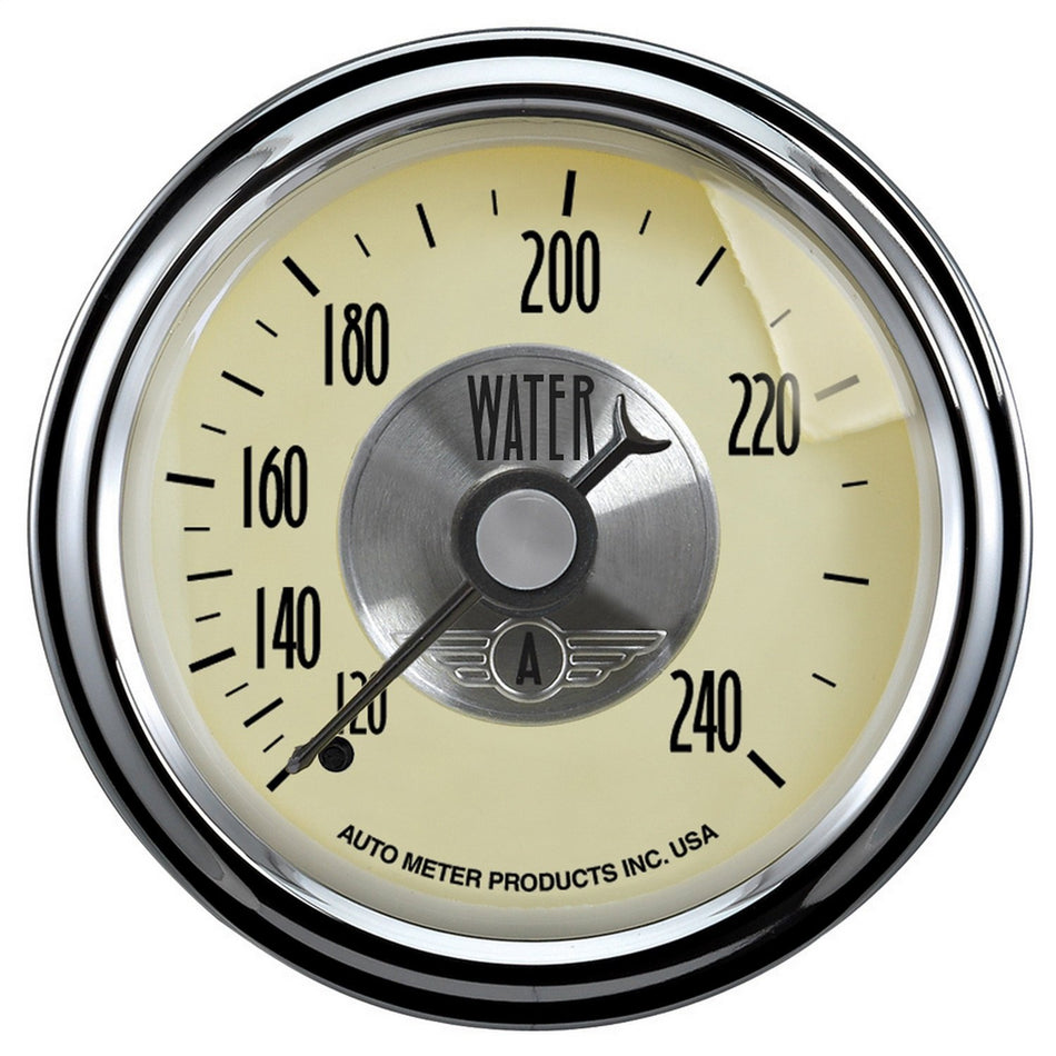 Auto Meter 2032 Prestige Antique Ivory 2-1/16 120-240 Degree Mechanical Water Temperature Gauge