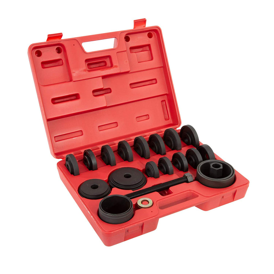 OEMTOOLS 27205 23 Piece Front Wheel Bearing Removal Kit, FWD Wheel Bearing Press Kit, 23 Part Bearing Puller Set, Bearing Puller Kit with Storage Case