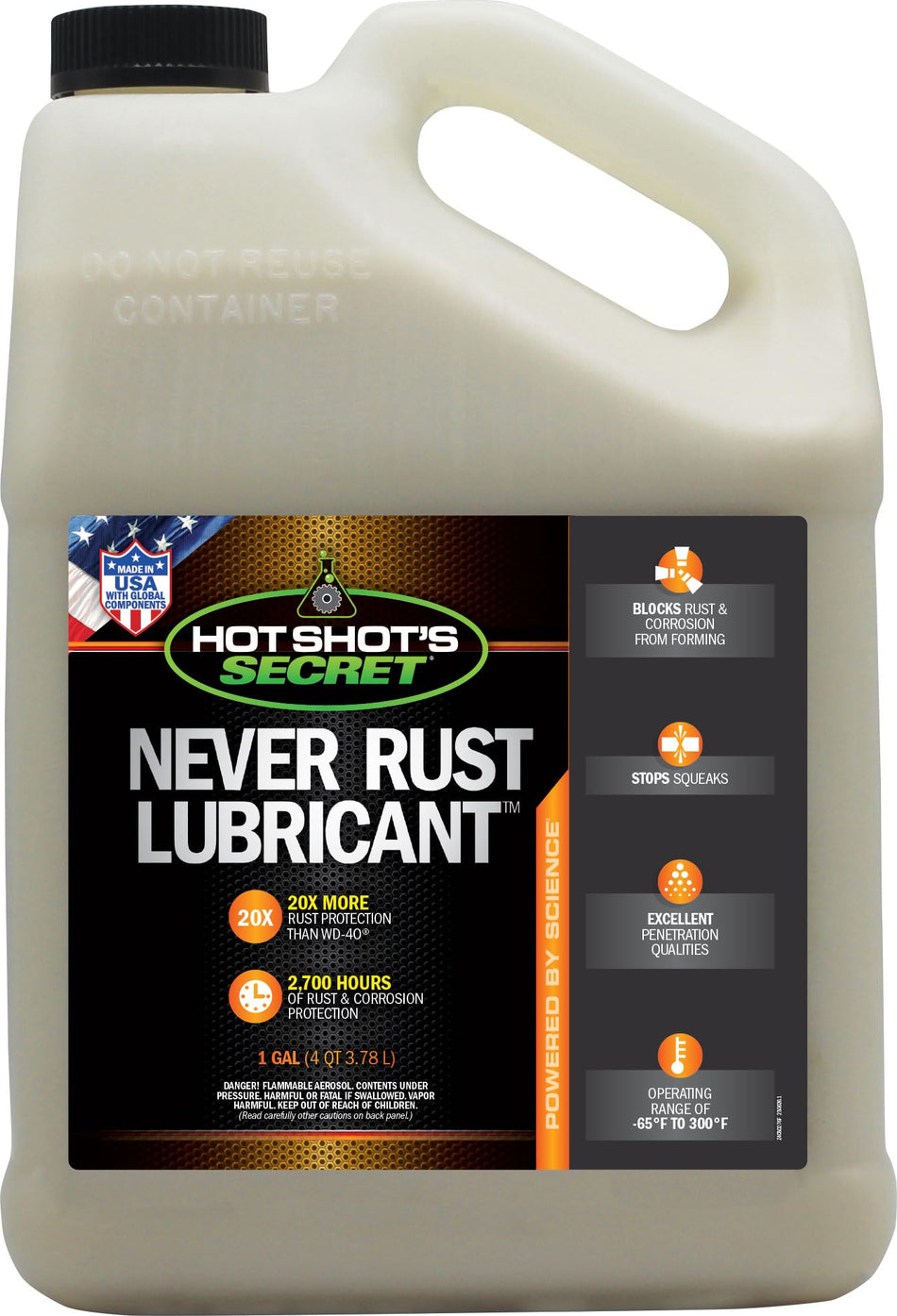Hot Shot's Secret Never Rust Lubricant 1 Gallon Bottle