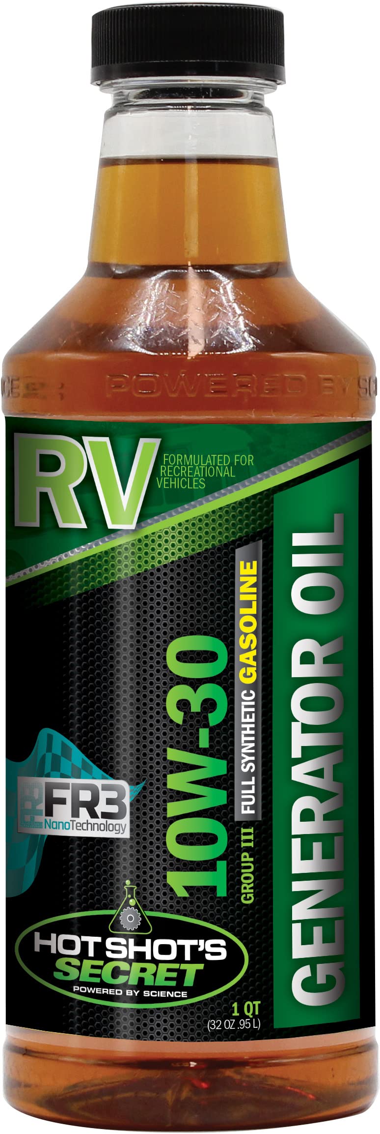 Hot Shot's Secret RV Gas Generator Engine Oil 10W30 1 Quart Bottle 32 Ounce