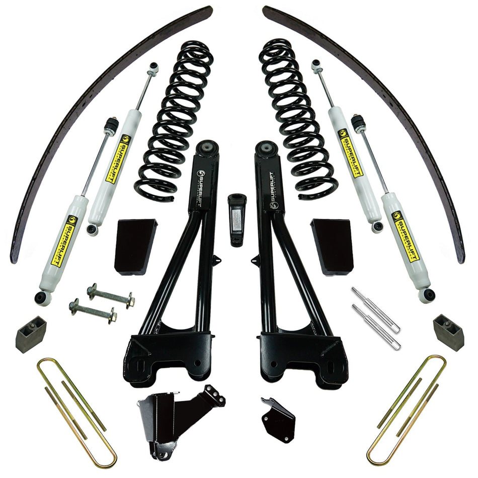 RealTruck SUPERLIFT SUSPENSION 8" Lift Kit for Ford F-250/F-350 | Complete Lift Kit with Front & Rear Shadow Series Shocks and Replacement Radius Arms | K979 | Fits 2005-2007 Ford F-250 / F-350