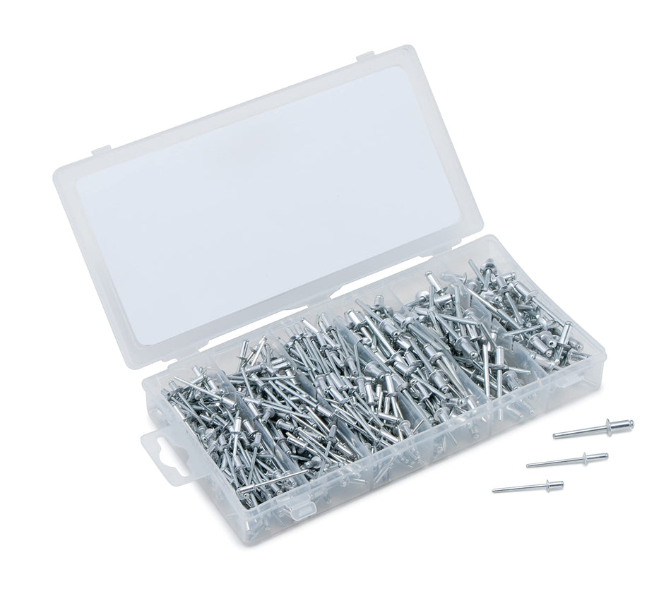 Tekz 45228 500-Piece Aluminum Rivet Assortment