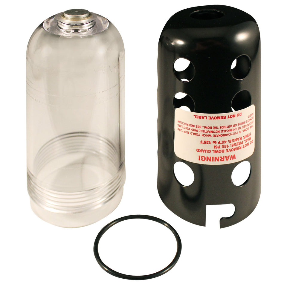 MILTON 1028P Plastic Bowl, 1/4 3/8 1/2 Lubricator