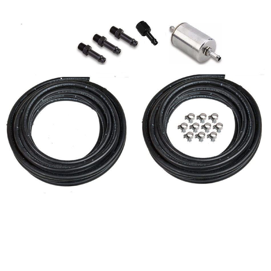 Holley EFI Efi Fuel Tank Kit, 40Ft, W Return Line, Black