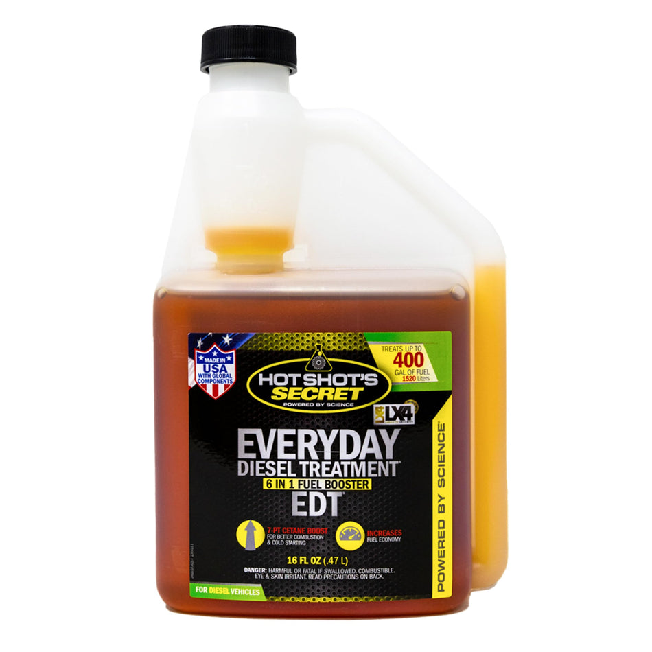 Hot Shot's Secret Everyday Diesel Treatment 16 Ounce Squeeze Bottle (HSSEDT16ZS)