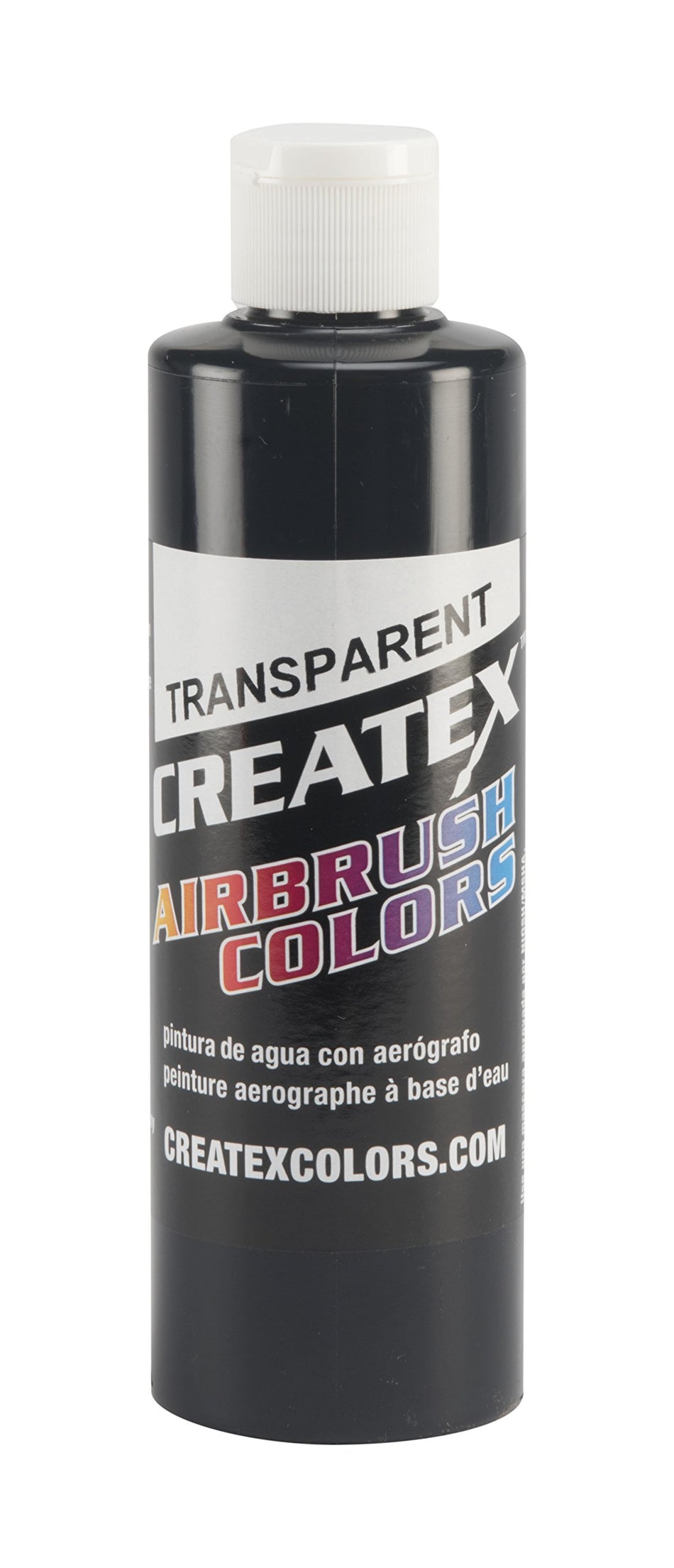 Createx Colors 5132-08 Paint for Airbrush, 8 oz, Transparent Black