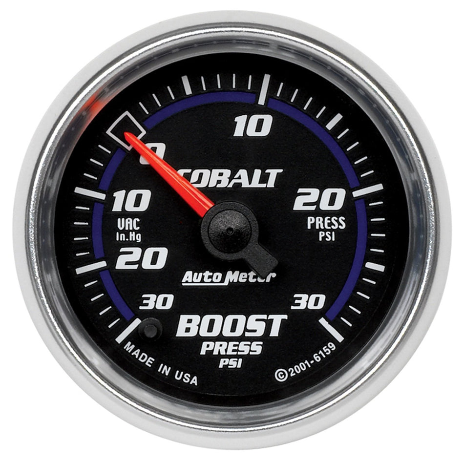 Auto Meter 6159 Cobalt Full Sweep Electric Boost / Vacuum Gauge