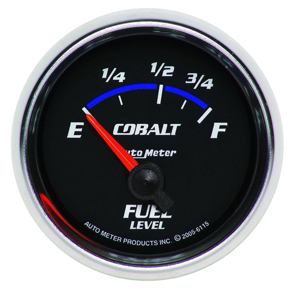 Auto Meter 6115 Cobalt 2-1/16 73-10 ohms Short Sweep Electric Fuel Level Gauge for Ford