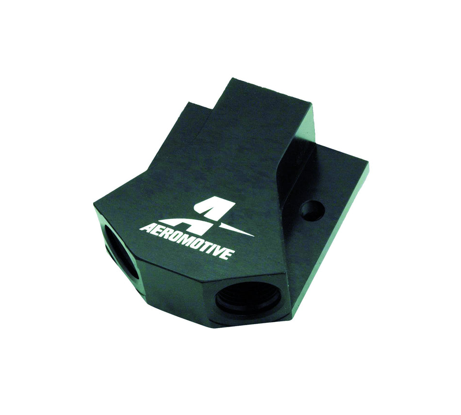 Aeromotive 15620 High Flow "Y" Block one (1) -10 AN to (2) two -8 AN