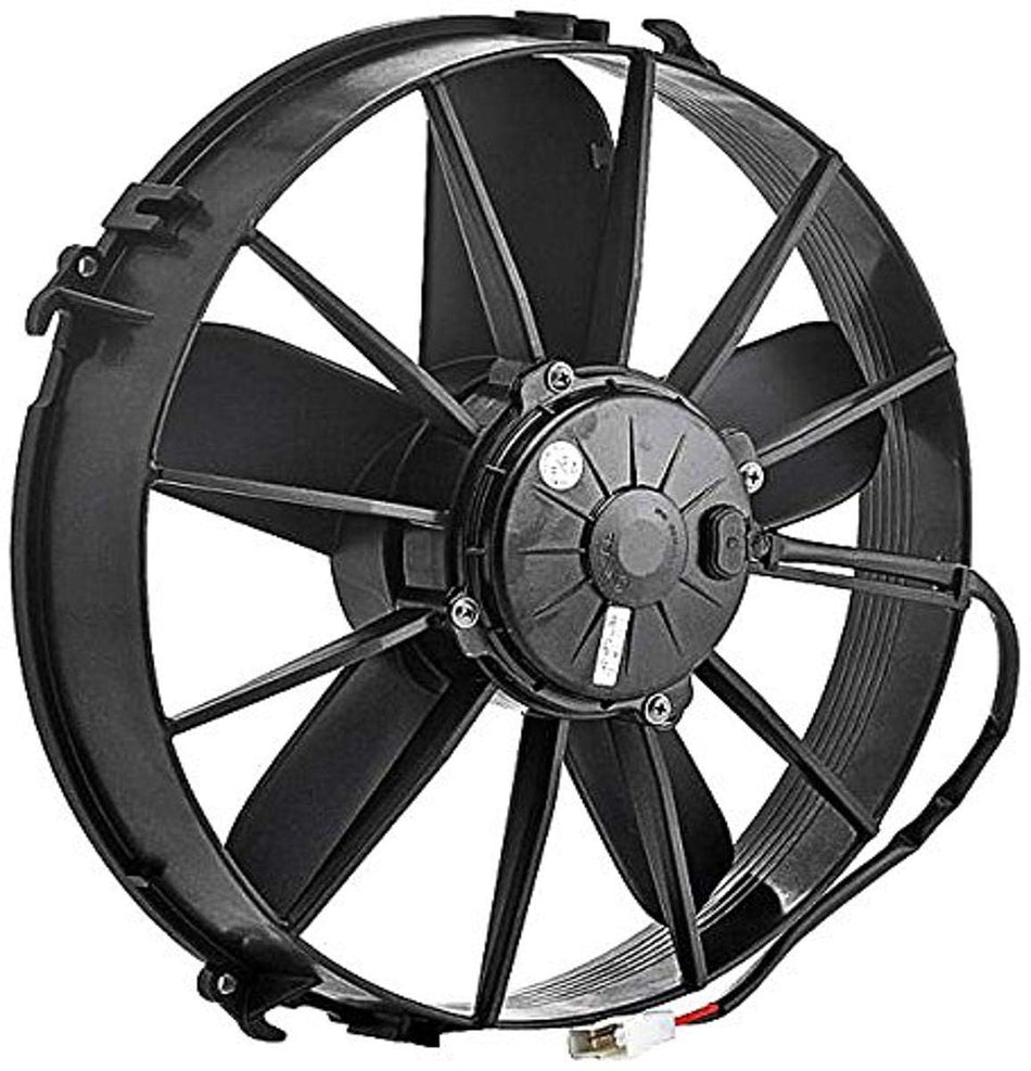 Be Cool 75011 Euro-Black 12" High-Torque Electric Puller Fan