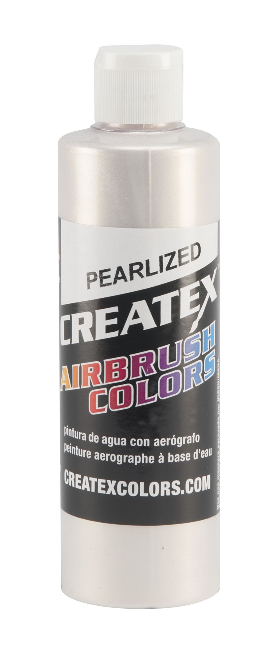 Createx Colors 5316-08 Paint for Airbrush, 8 oz, Pearl Platinum