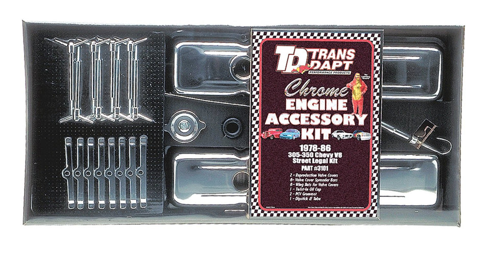 Trans-Dapt 3101 Chrome Engine Dress-Up Kit