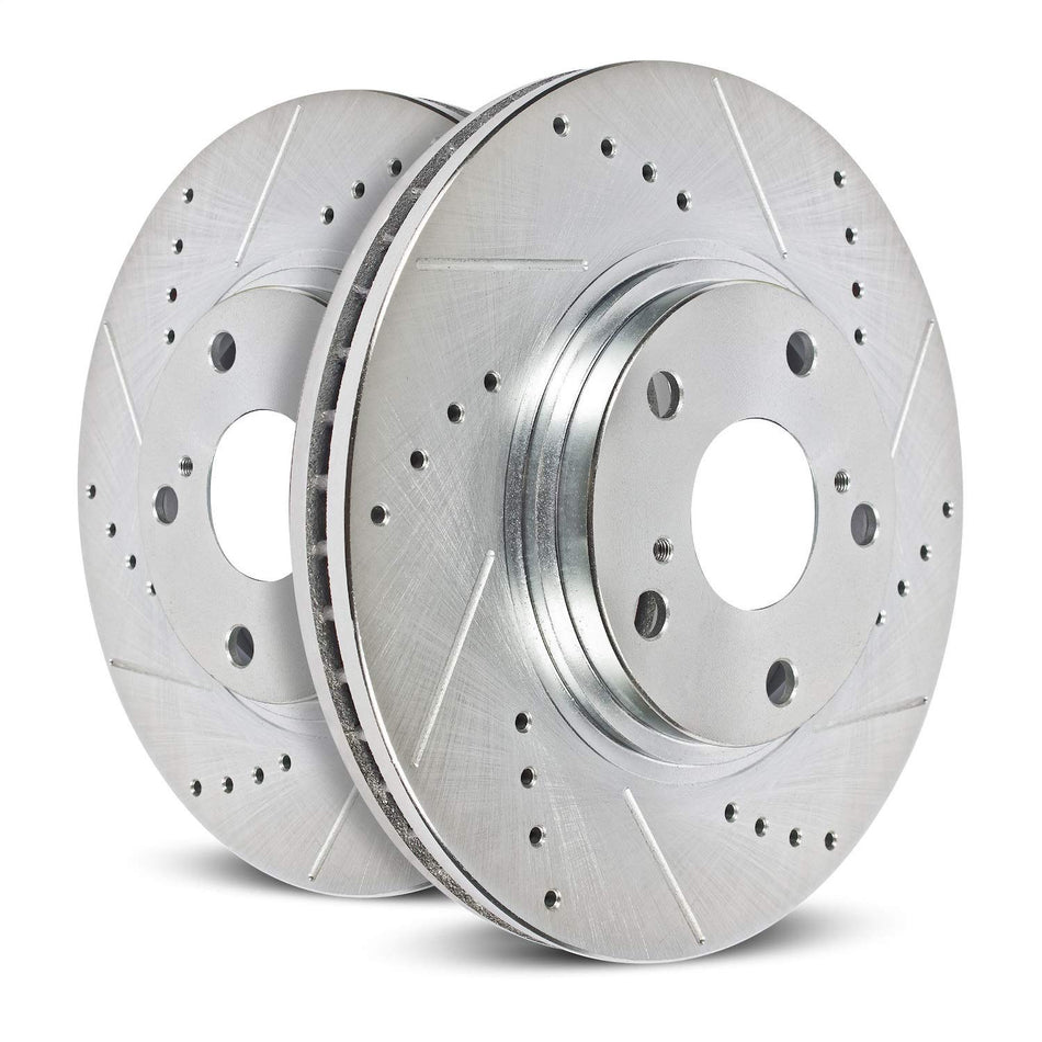 Power Stop JBR1531XPR Front Evolution Drilled & Slotted Rotor Pair